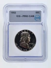 1952 Proof Franklin Half Dollar, ICG PF63 CAM