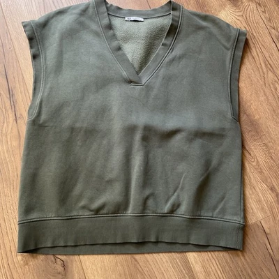 ZARA Pullunder, Damen, Größe M, Kaki grün , gebraucht - Bild 1 von 4