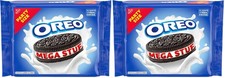  2 PACK OREO Mega Stuf Chocolate Sandwich Cookies, Family Size, 17.6 oz.