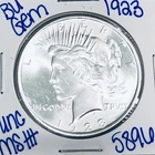 1923 BU UNCIRCULATED SILVER PEACE DOLLAR AUTHENTIC U.S. MINT FREE SHIPPING 5896
