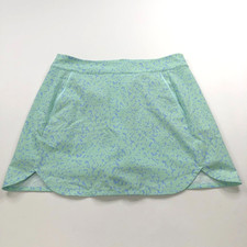 Vineyard Vines 10 Fits 32In Zip Flat Lined Skort 4" Shorts Printed 2R001065