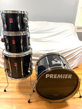 Premier 4pc Drum Set Bue XPK Very Nice Made in England