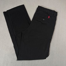 Polo Ralph Lauren Vtg Boys Youth Kids Size 18 Black Chino Pants Bottoms