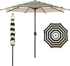 9FT Outdoor Patio Umbrella Outdoor Table Umbrella with Push Button Tilt and Cran
