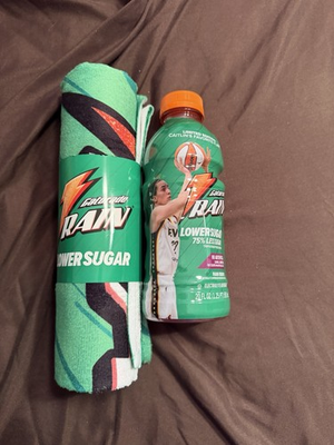 #ad #ad Gatorade Lower Sugar x Caitlin Clark Rain Berry Capsule amp; Sideline Towel IN HAND $39.99