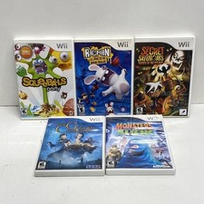 Rayman Raving Rabbids The Golden Compass 5 Nintendo Wii Game Lot