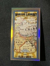 2021 Allen and Ginter Chrome Mini Worlds Largest #MWL-22 Asia