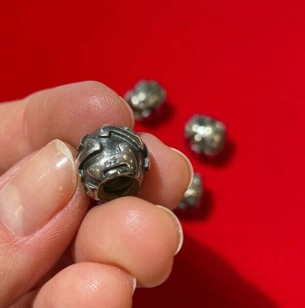 Redondo Europeo Plata de Ley 925 Números 145679 Charms 5Pc Lote 16.8g 2e 4 - Imagen 2 de 4