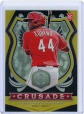 2020 Panini Chronicles Crusade Gold Prizm Rookie #5 Aristides Aquino #09/10