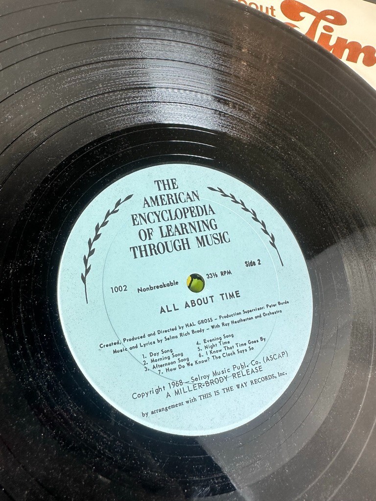 VTG Vinyl Children's Listen Sing Learn Nursery Pop Counting Time