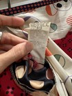 TSUMORI CHISATO Silk Flare Skirt Polka Dots Print Block Mix Red Size 2 — photo 4