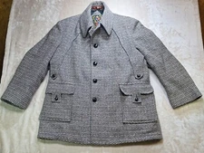 Vtg h.i.s Wool Coat Blazer Jacket Mens Size 44 Regular