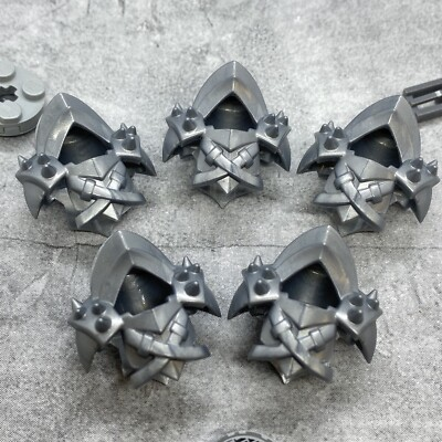 #ad 5pack Gray Spikey Knight Armor Blocks Accessories for Minifigures gC10889 $3.95