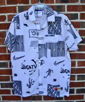 Nike Men's Medium FC Joga Bonito Dri-Fit Button Down Shirt DA1473