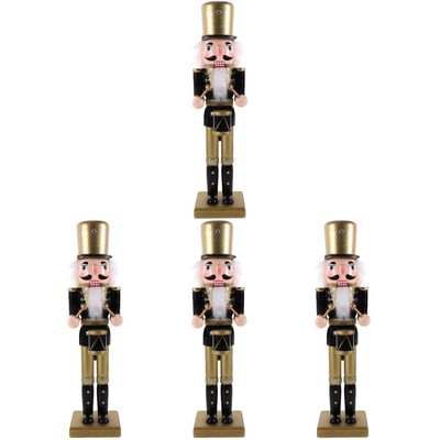  4 Pack Weihnachts-Nussknacker Weihnachtsdekorationen Zwerge