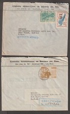 Peru registered and censored covers x6