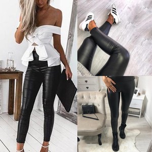 ladies tight leather trousers