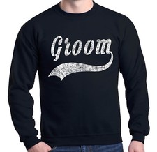 White Groom Crewnecks Wedding Bachelor Party Fiance Husband Engaged Sweatshirts