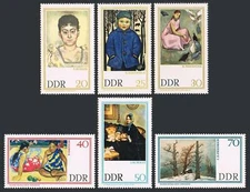 Germany-GDR 909-914, MNH. Mi 1262-1267. Paintings from Dresden Gallery, 1967.