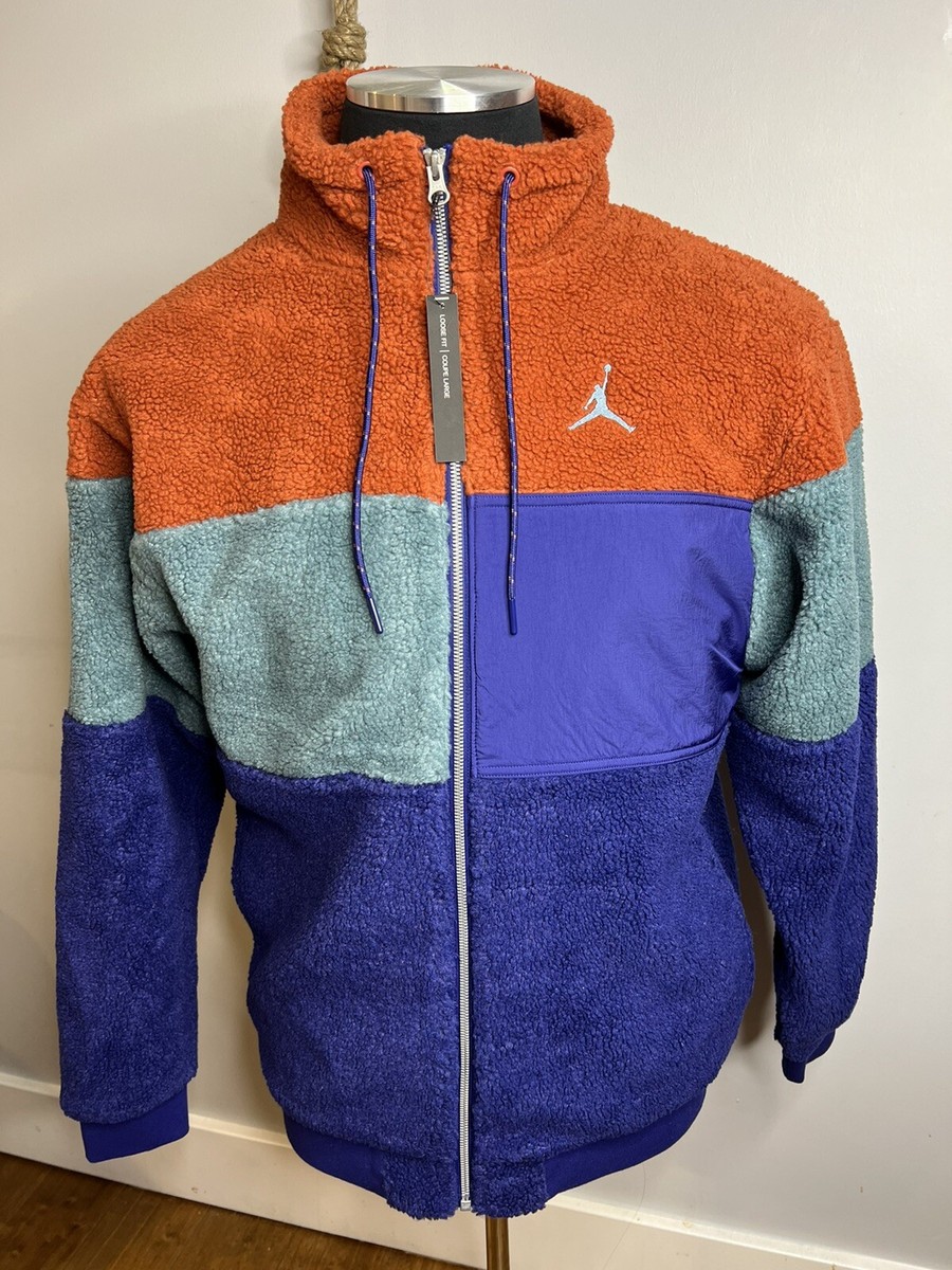Nike Jordan Sherpa Full Zip Jacket Sz Medium BQ6948-895 | eBay