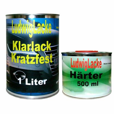 2K Klarlack Set Spezial 1,5 Liter Mit Härter über Autolack Hochglänzend  Ludwig