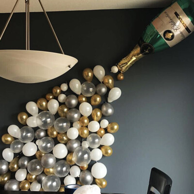 Flasche Glas BALLON BALLONS Helium BALLONS Qualität Party Geburtstag Hochzeit UK