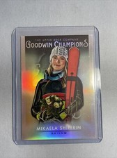 MIKAELA SHIFFRIN 2021 UD Goodwin Champions Card Olympics Platinum Rainbow SP