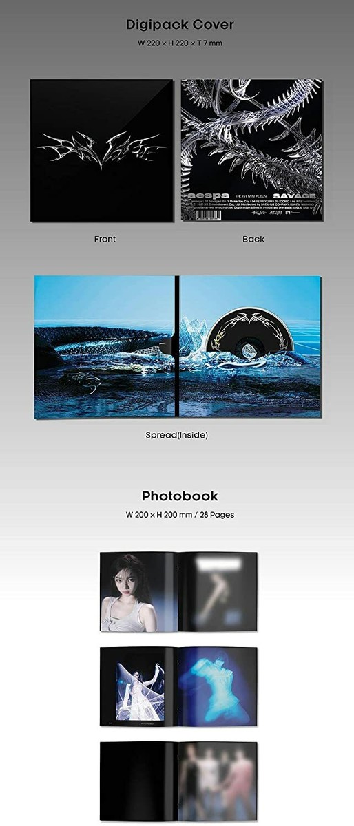 AESPA - Savage [SYNK DIVE ver.] Digipack (1st Mini) Album+Free