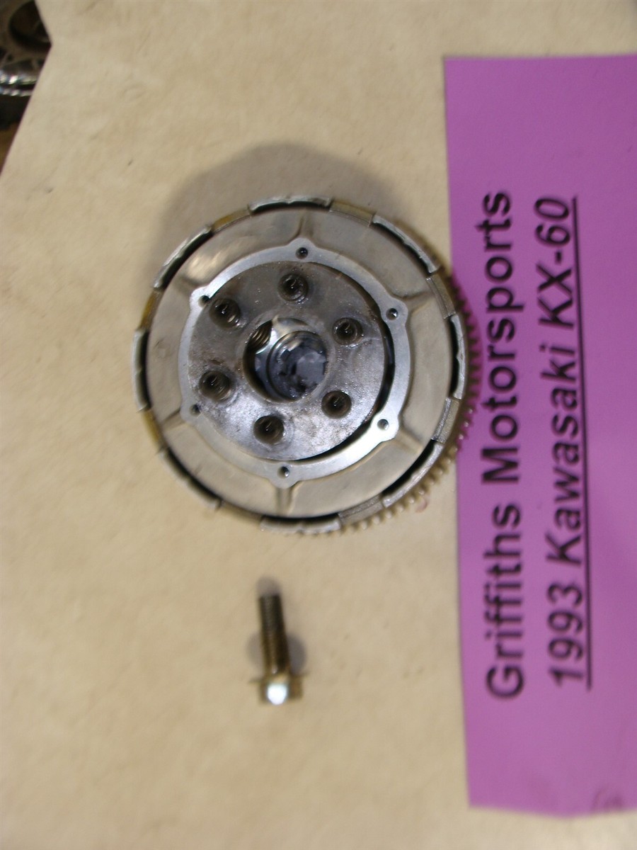 1993 KAWASAKI KX60 clutch basket plates hub springs oem | eBay