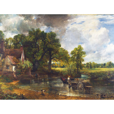 Constable The Hay Wain Landschaft Gemälde XL Wandbild Leinwanddruck