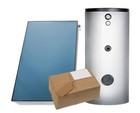 Solaranlage Paket Warmwasser Flachkollektor FK200-2 4,68m² Solarspeicher 300 l