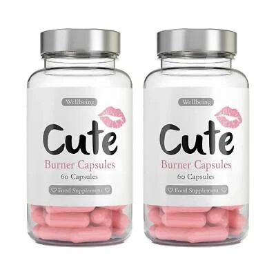 CUTE NUTRITION Cute Woman Food Supplement Capsules Diet Protein Slimming 2 Pack Supplements