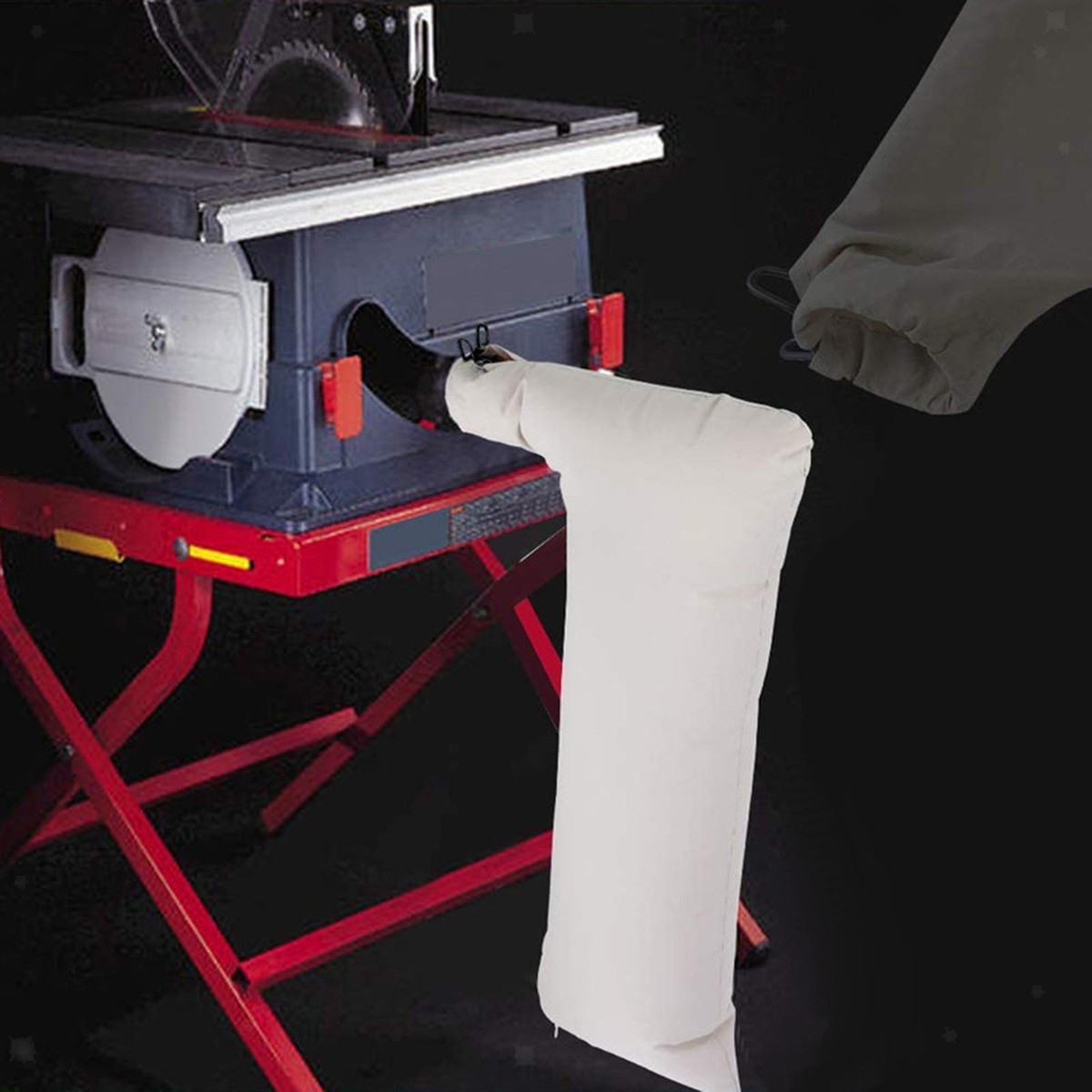 Table Saw Dust Collector Bag Reusable Lightweight with Wire UK