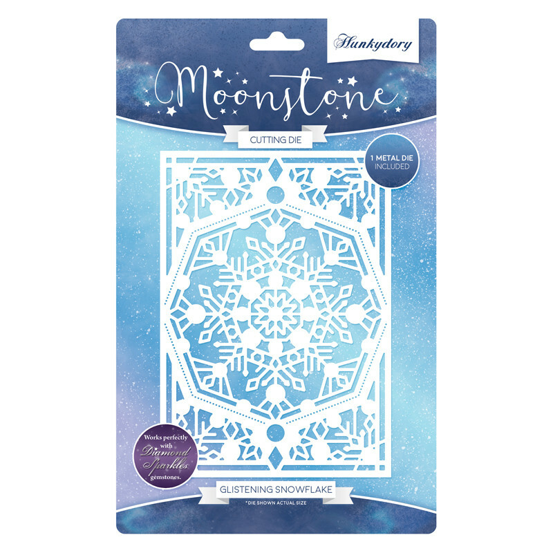 Hunkydory - Moonstone GLISTENING SNOWFLAKE Christmas Craft Die - MSTONE116