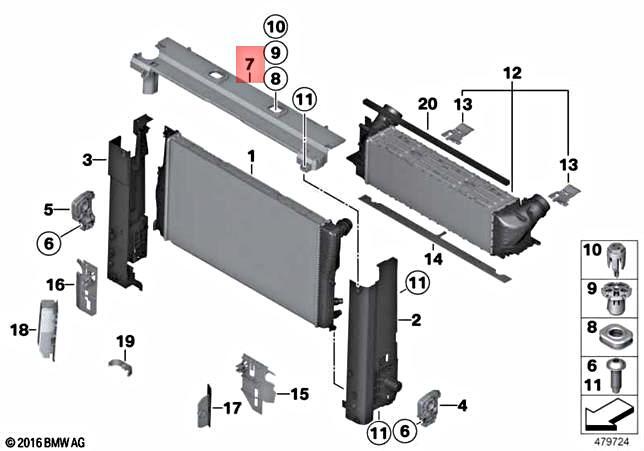 Genuine BMW F07 F10 F11 F18 520i 520Li 525Li 528i 528iX 528Li  