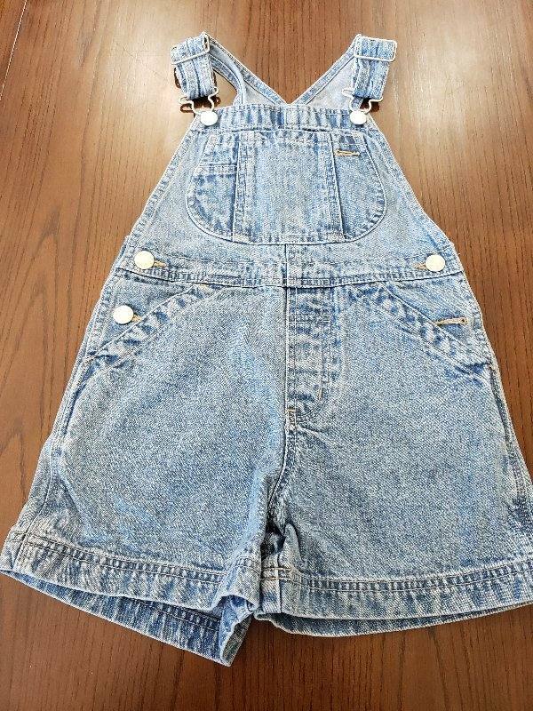 EUC GAP Kids Girls Size Extra Small XS Denim Jean Shortalls