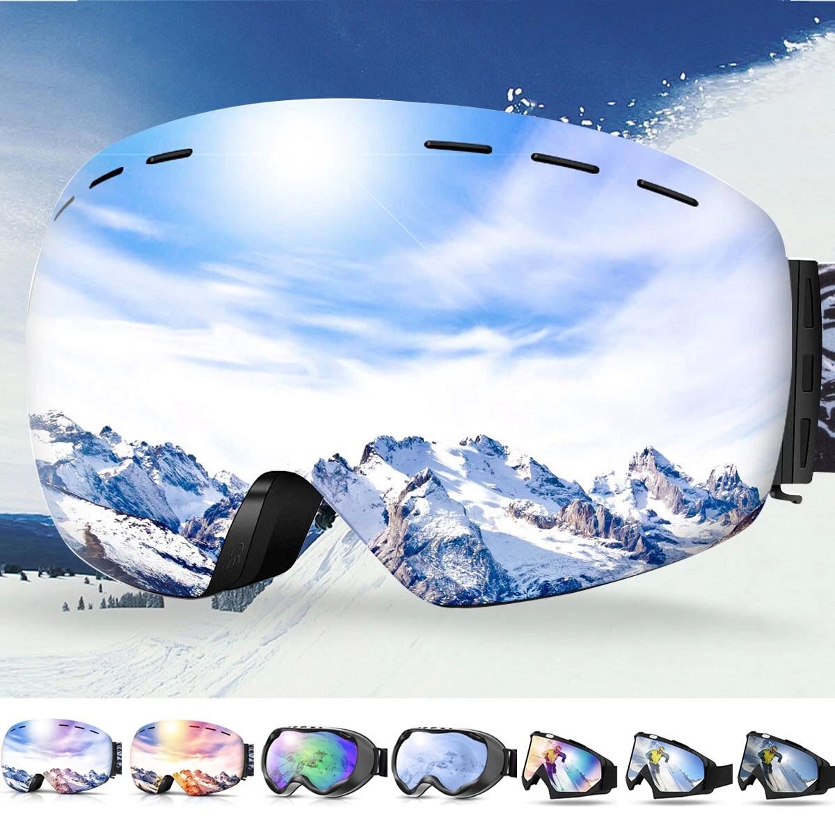 Frameless cheap ski goggles