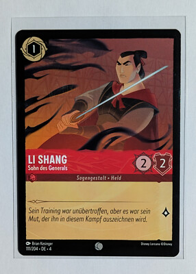 Disney Lorcana Ursulas Rückkehr | Li Shang - Sohn des Generals | 4URS-111 | NM