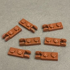 Lego 44302 54657 Reddish Brown Replacement Add-on Pieces Parts Lot of 7