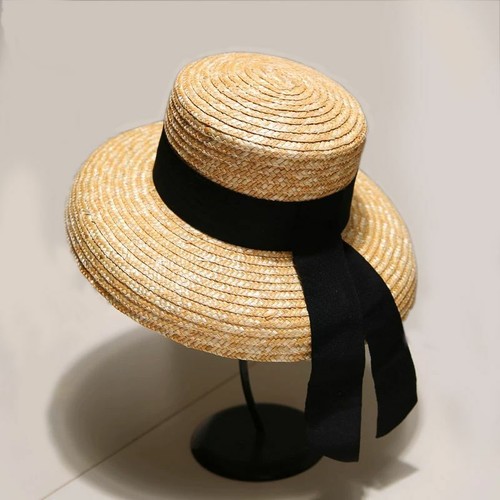 Women Ribbon Designer Straw Hat Summer 