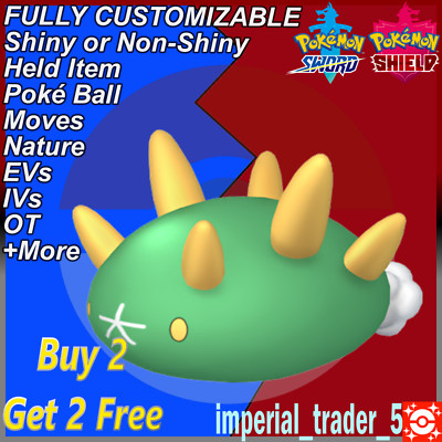 Pokémon Sword and Shield   Shiny Pyukumuku   W/ Best 6IV Customizable