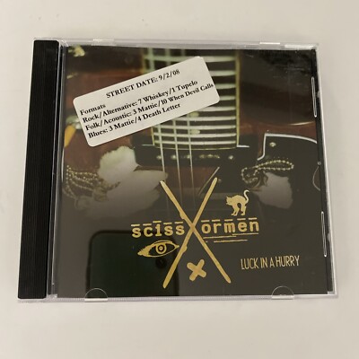 Scissormen - Luck In A Hurry (2008 CD) Rare Promo!!