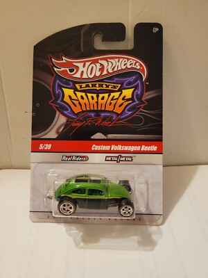 Hot Wheels 2009 Larry's garage custom Volkswagen beetle in green