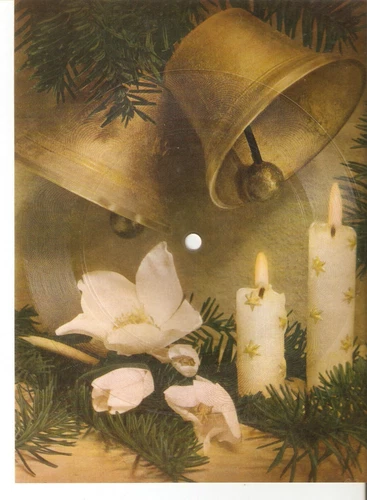 Old Musical 45rpm record sound Postcard Schallbildkarte Kammerchor Orgel Glocken