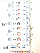 KNITTING NEEDLE GAUGE MEASURE METRIC RULER UK US sizes BUY 2 GET 1FREE UK Seller