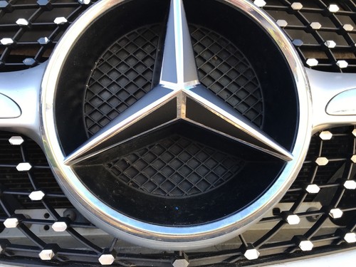 Mercedes Benz GLC GLE GLS Class Matt Black Front Grille Star Badge Decals - Picture 7 of 10