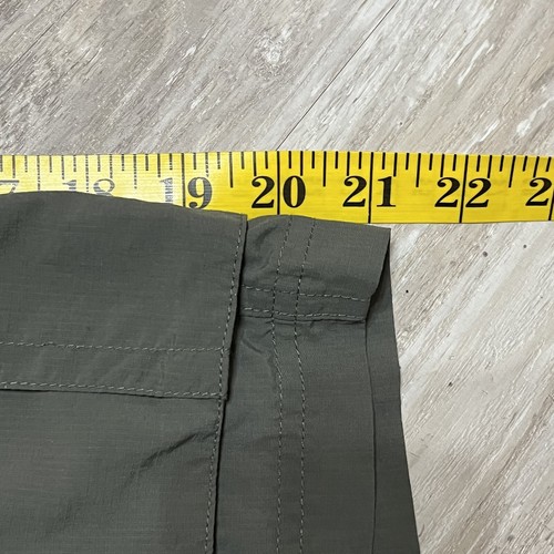 Columbia pantaloncino uomo 38x10 verde omni-ombra protezione solare cargo tasche con cerniera - Foto 7 di 8
