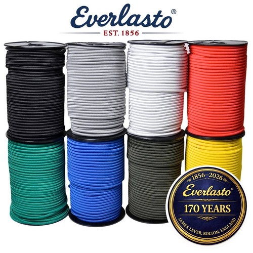 ELASTIC BUNGIE BUNGEE ROPE SHOCK CORD FLEXIBLE ABRASIAN RESISTANT UV STABILIZED