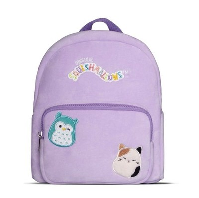 Squishmallows plush soft lilac purple backpack with embroidery
