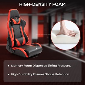 Supllueer Racing Simulator Cockpit Stand With Red Seat Fit Logitech G920 G29G923